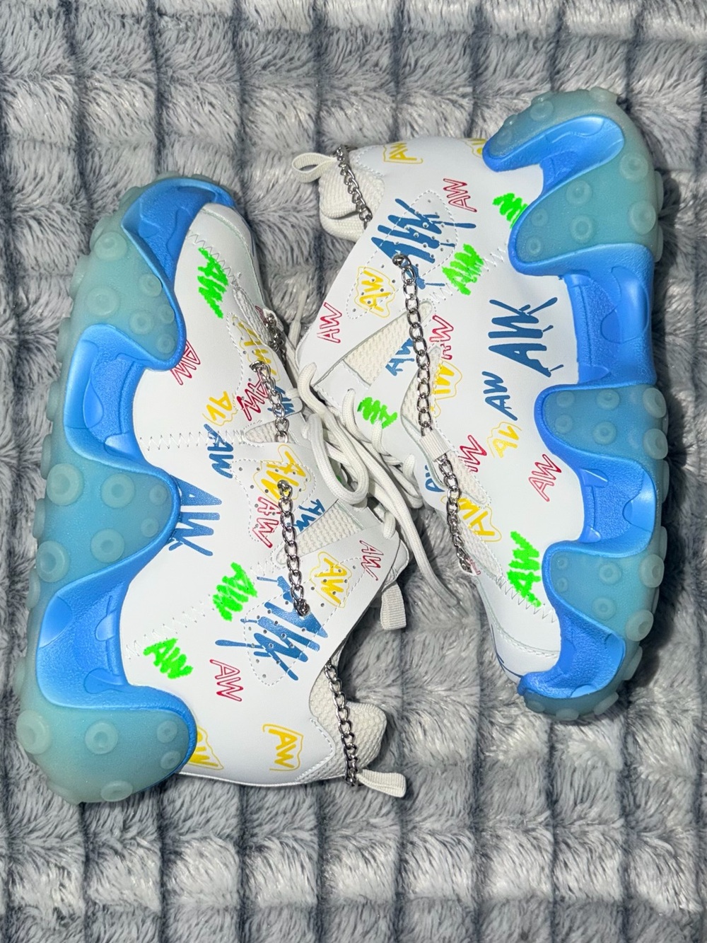 Anthony Wang CARAMBOLA 01 - MULTI Platform Sneakers NIB - Size 8.5 - Picture 7 of 15
